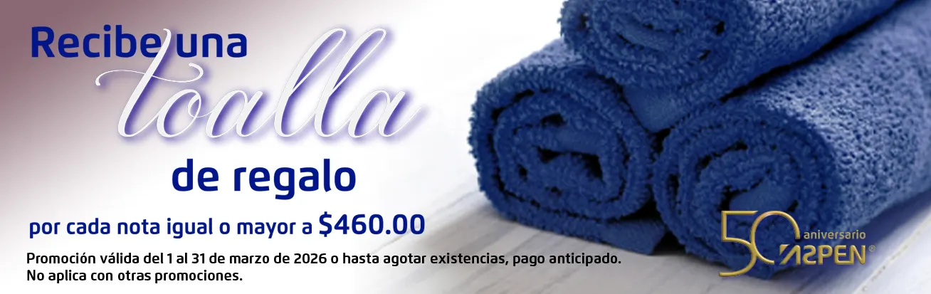 PROMO TOALLAS ASPEN MARZO 2026